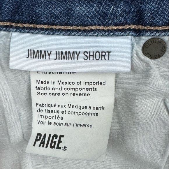 PAIGE Jimmy Jimmy Cuffed Cut-Off Jean Shorts - Picture 9 of 12